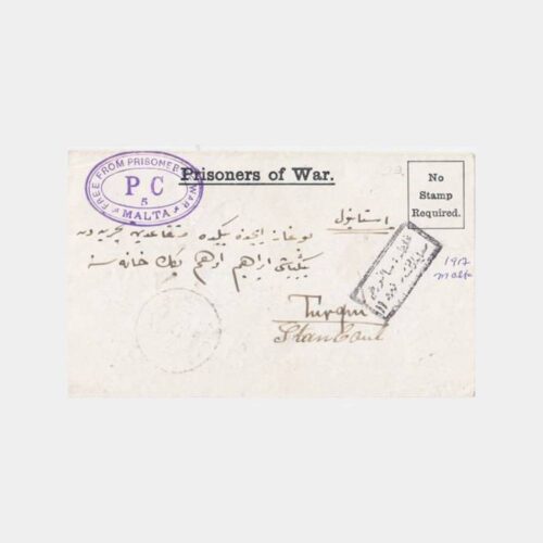 1920 Malta Sürgünü 2184 Nolu Üyesi Mektubu