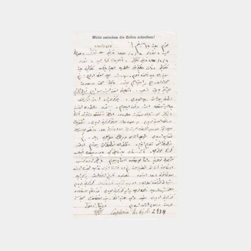 1920 Malta Sürgünü 2184 Nolu Üyesi Mektubu - Görsel 2