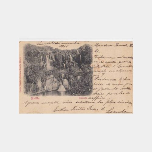1900 Osmanlı Hariciye Tevfik Paşa 2 Ad Damgalı Kartpostal
