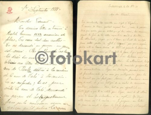 1888 Constantinople Fransızca Mektuplar - Görsel 6