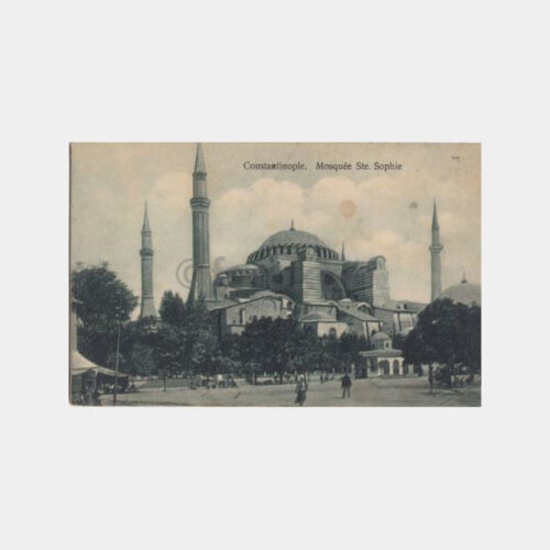 1914 Ayasofya Görünüş Editör MJC Kartpostal