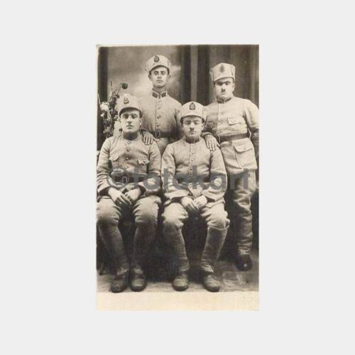 1933 Dört Asker Hatıra Fotoğraf