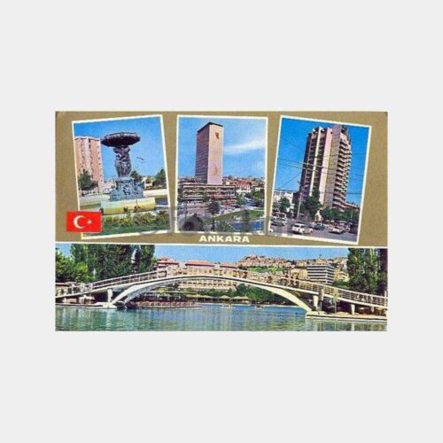 1973 Ankara Dört Görünüm Kartpostal