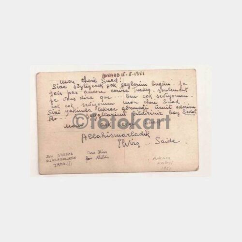 1951 Ankara Kalesi Nadir Fotokart - Görsel 2