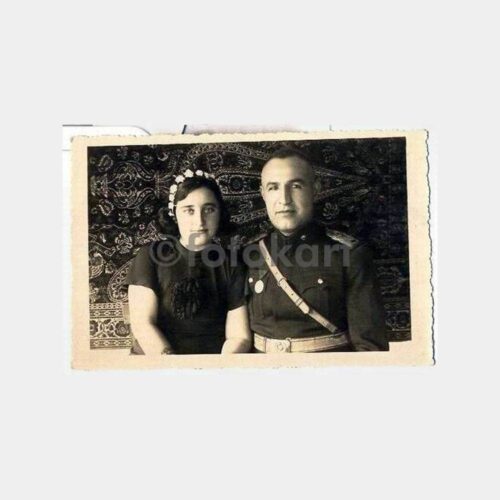 1936 Asker ve Eşi Stüdyo Fotoğraf