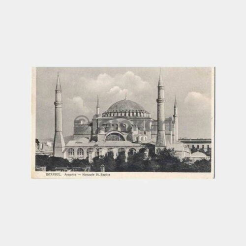 İstanbul Ayasofya Camii Eski Kartpostal
