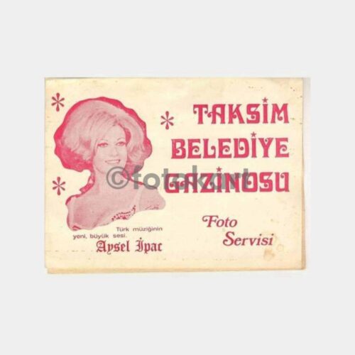 Taksim Belediye Gazinosu Aysel İpar Fotoğraf Kabı