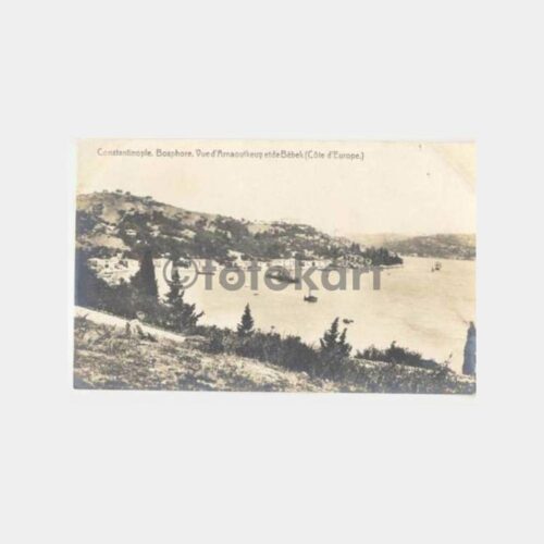 Bebek Arnavutköy Eski İstanbul Kartpostal
