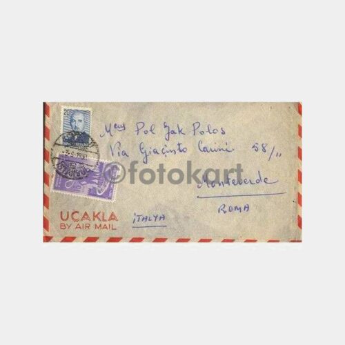 1950 Beyoğlu Damgalı Gençlik Birliği Pullu Zarf
