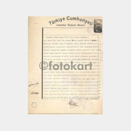 1935 Arsa Satış Sözleşmesi Noter Belgesi