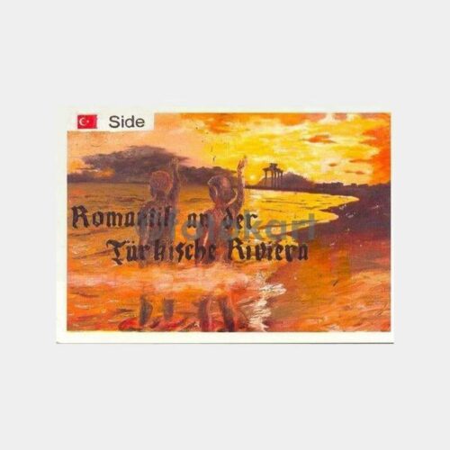 Ünlü Ressam Burhan Kum Side Tablo Kartı