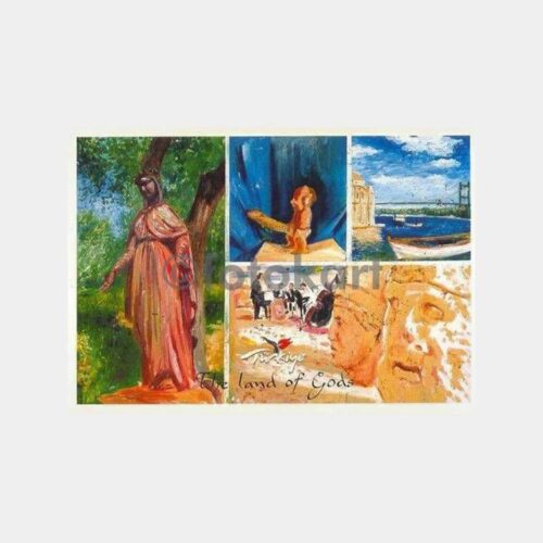 Ünlü Ressam Burhan Kum Türkiye Tablo Kartı