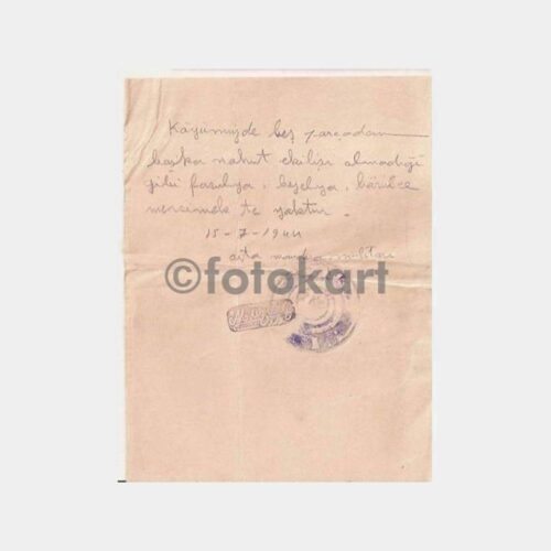 1944 Çiftçi Belgesi
