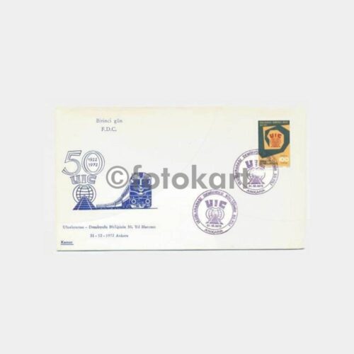 1972 Uluslararası Demiryolu Birliği 50. Yıl FDC