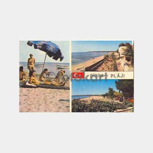 1978 Didim Altınkum Plajı 3 Görünüm Kartpostal
