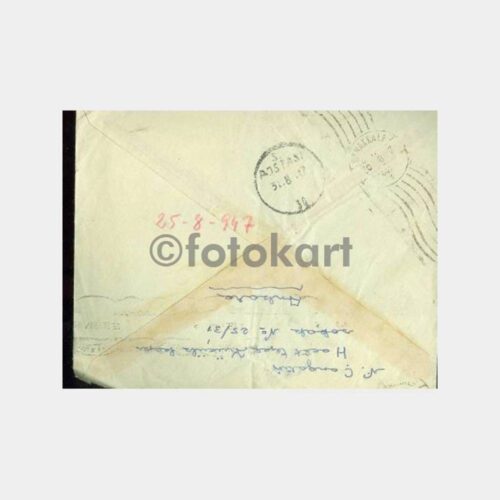 1947 Eceabat Gelibolu Askeri Posta Damgalı Zarf - Görsel 2