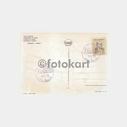 1970 Efes Selçuk Turistik Posta Damgalı Kart - Görsel 2