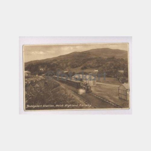 1940 İngiltere Galler Tren Demiryolu Kartpostal