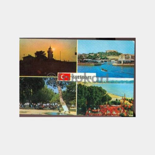 1970 Gelibolu 4 Görünüş Kartpostal