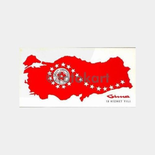 1973 Gima Ankara 50. Yıl Tebrik Kartı