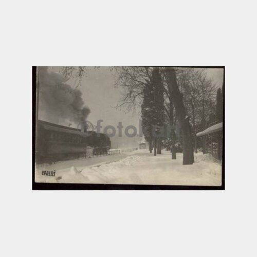 Erenköy Tren İstasyonu Karlı Görünüş Fotoğraf