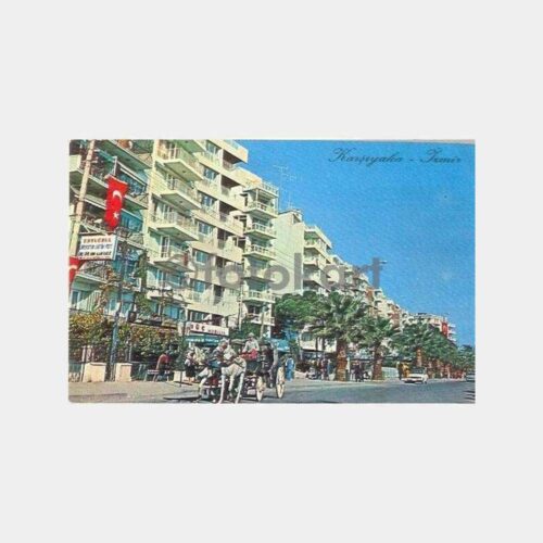Karşıyaka İzmir Faytonlu Kartpostal