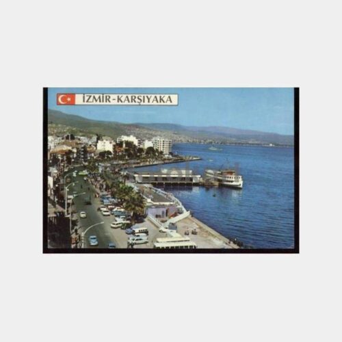 İzmir Karşıyaka İskele Görünüş Kartpostal