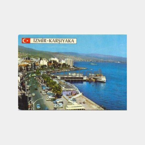 1974 İzmir Karşıyaka İskele Kartpostal