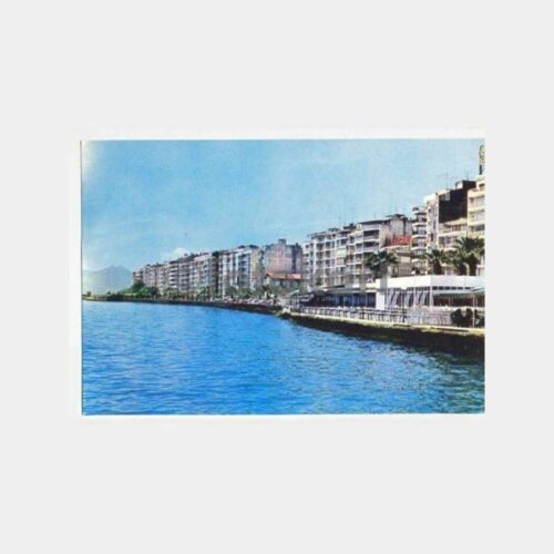 İzmir Karşıyaka Sahilden Görünüş Kartpostal