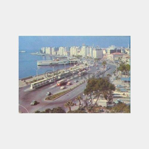 İzmir Karşıyaka Vapuru Kartpostal