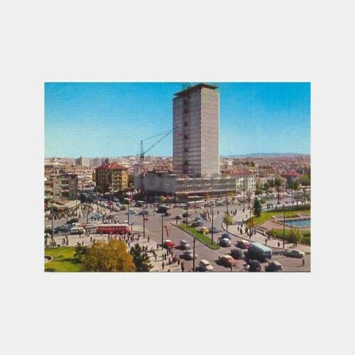 1971 Ankara Kızılay Meydanı Kartpostal