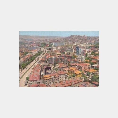 Ankara Kızılaydan Kaleye Genel Görünüm Kartpostal