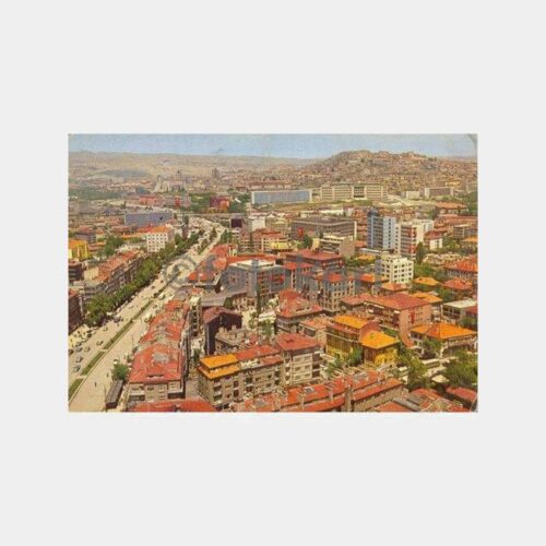 Ankara Kızılay Kaleye Doğru Görünüş Kartpostal