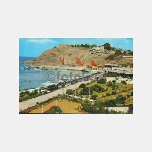 1960 Kumköy Kilyos Plajı Görünüş Kartpostal