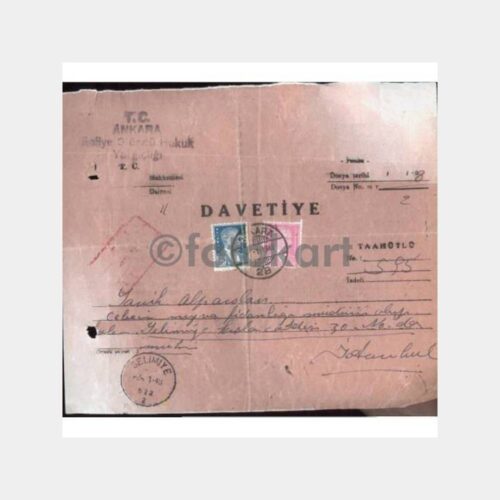 1948 Ankara Hukuk Konulu Davetiye