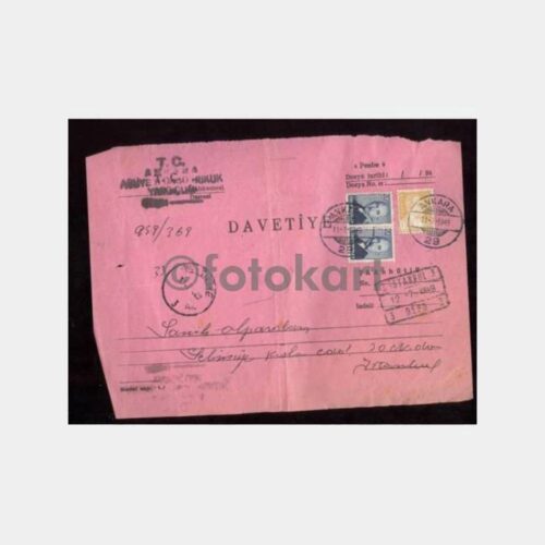 1948 Ankara Hukuk Konulu Davetiye