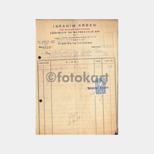 Matbuat Konulu Belgeler (1956 Kağıt A.Ş.)