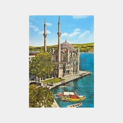 İstanbul Ortaköy Camii Tablo Kartpostal