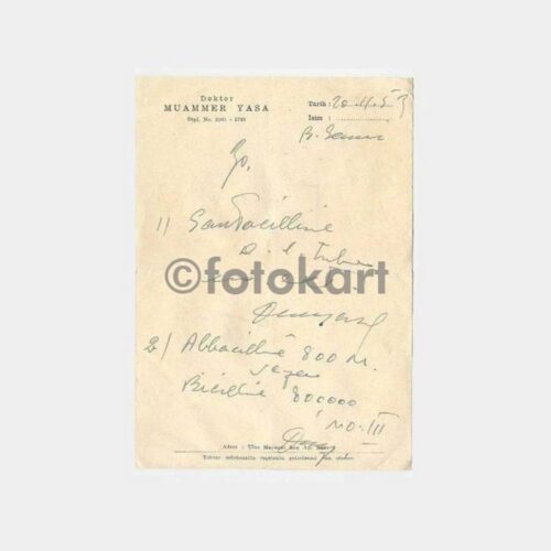 1953 Dr. Muammer Yasa Reçete