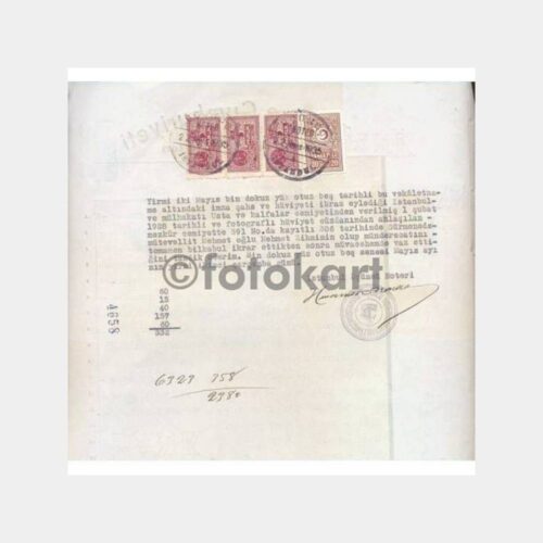 1935 Arsa Satış Sözleşmesi Noter Belgesi - Görsel 2