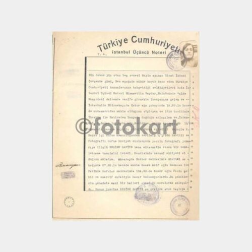 1935 Arsa Satış Sözleşmesi Noter Belgesi