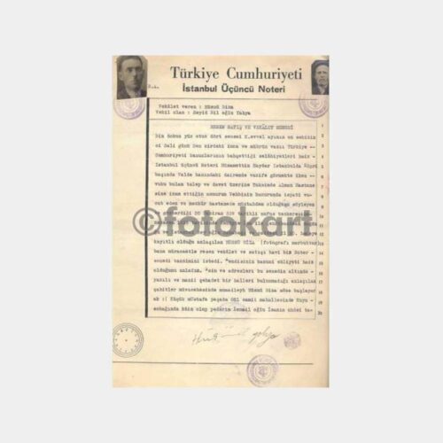 1935 Arsa Satış Sözleşmesi Noter Belgesi