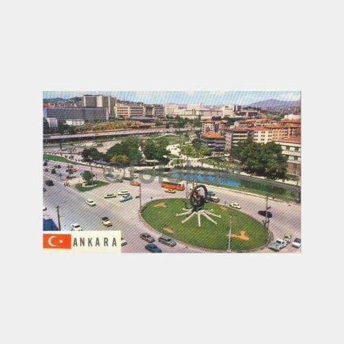 Ankara Sıhhiye Meydanı Genel Görünüm Kartpostal