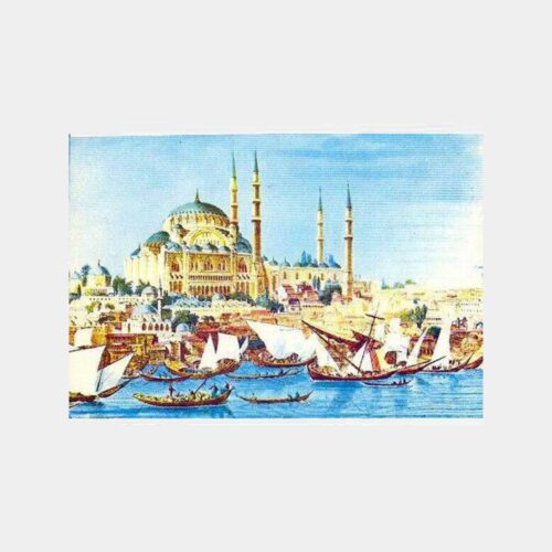 18. yy Sonları Süleymaniye Camii Haliç Tablo Kartpostal