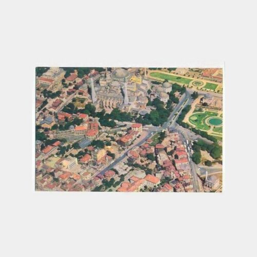 Sultanahmet ve Ayasofya Havadan Görünüş Kartpostal