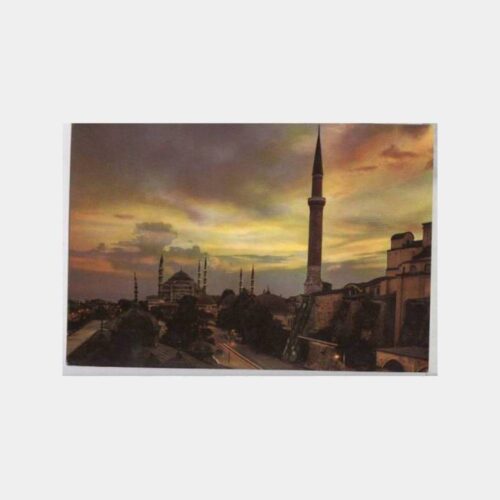 Sultanahmet ve Ayasofya Gece Görünüşü Kartpostal
