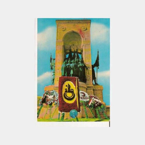 Taksim İstanbul Erkek Lisesi Çelenk Kartpostal