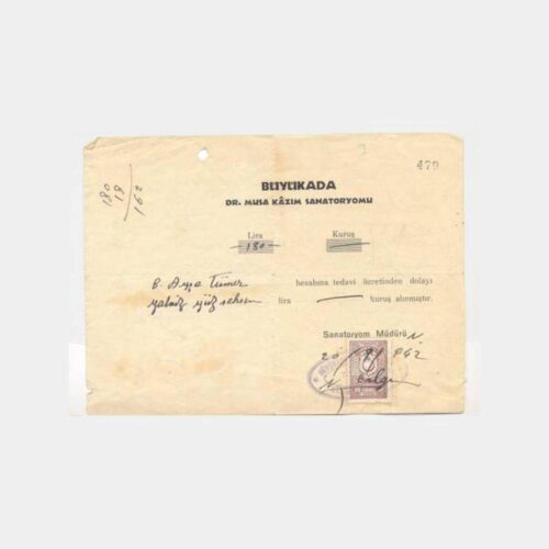 Tıp Sağlık Konu Belgeler (1942 Büyükada San)