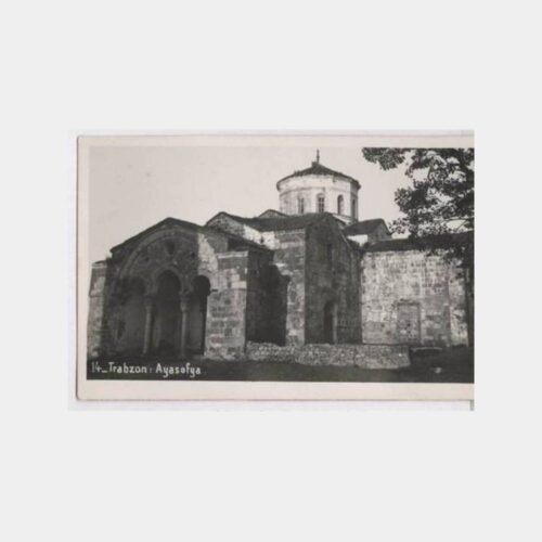 1942 Trabzon Ayasofya Görünüş Fotokart