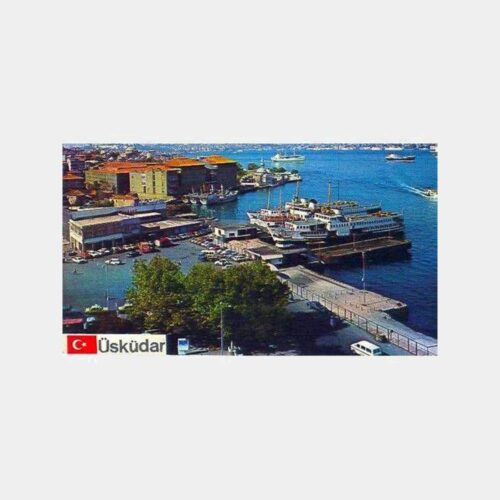 Üsküdar Meydanı Gemiler Kartpostal